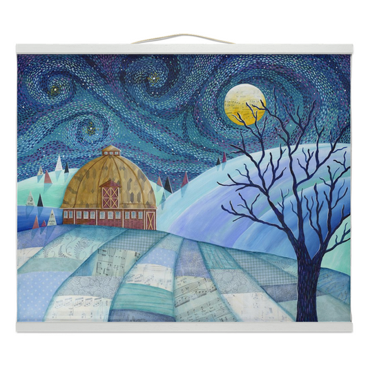 Dolce Notte sul Palouse Hanging Canvas Banner