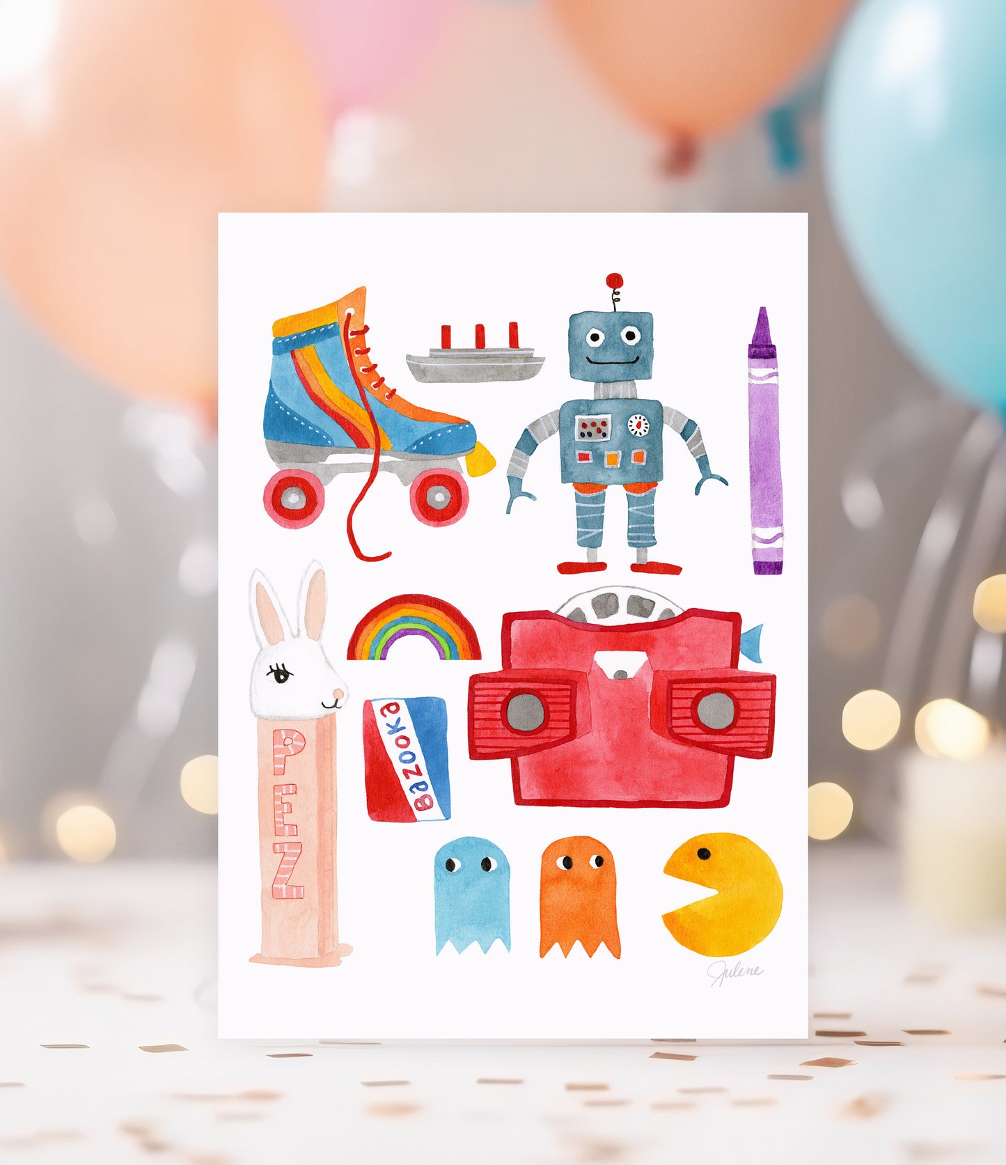 1970s Good Times greeting card
