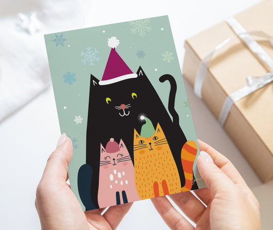 Happy Catmus holiday greeting card