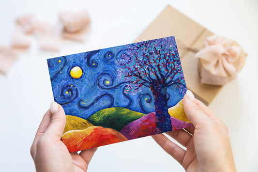 Moonlit Nocturne greeting card