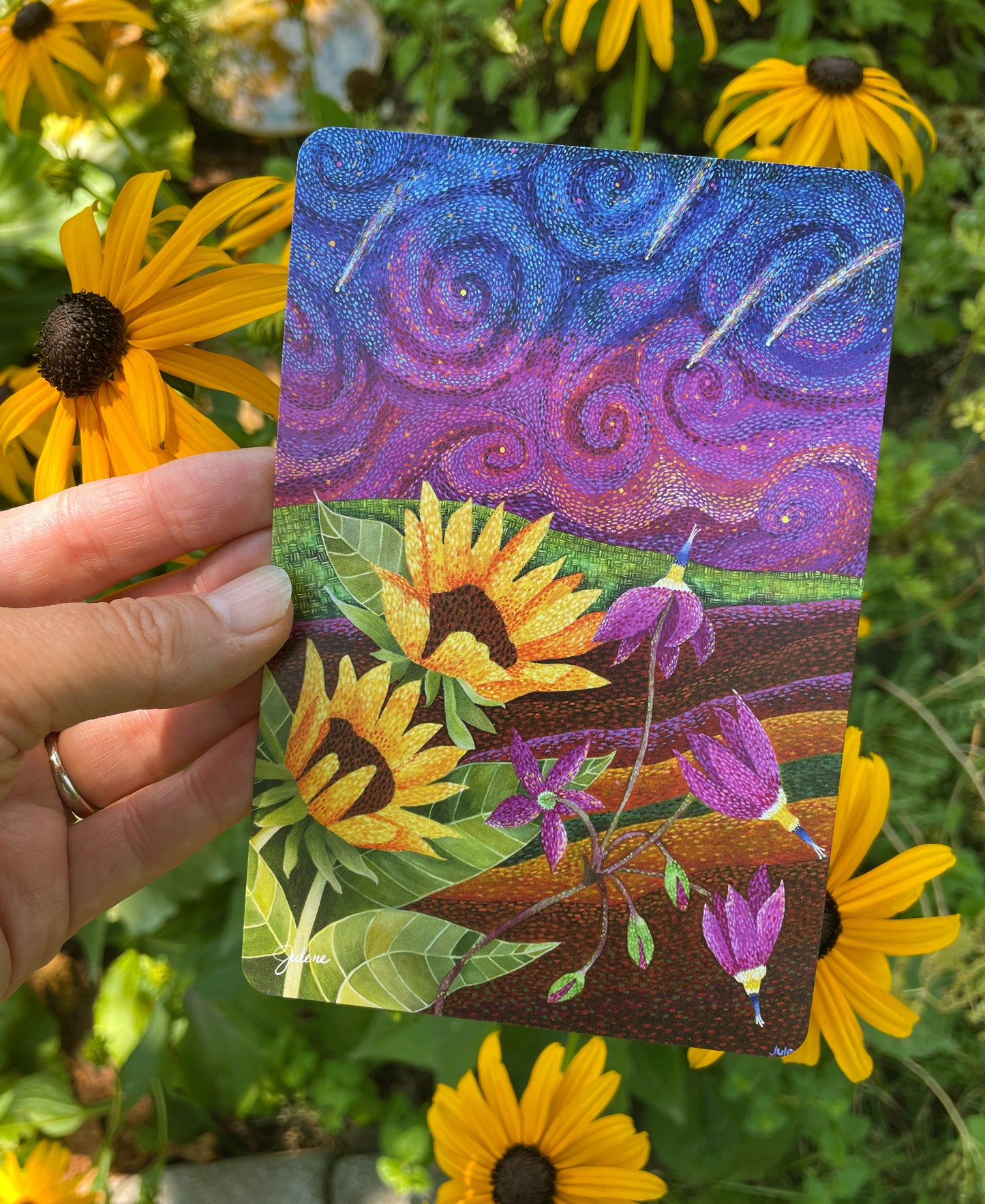Shooting Stars - postcard