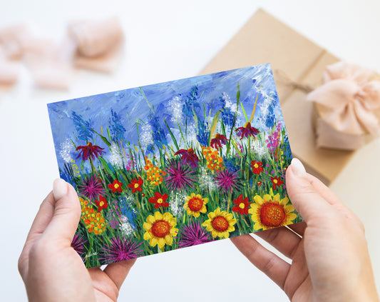 Betty's Flowers greeting card