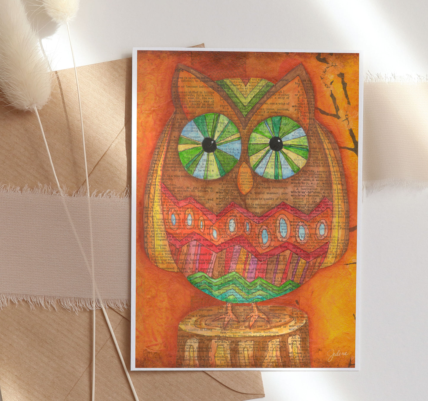 Witan Owl greeting card