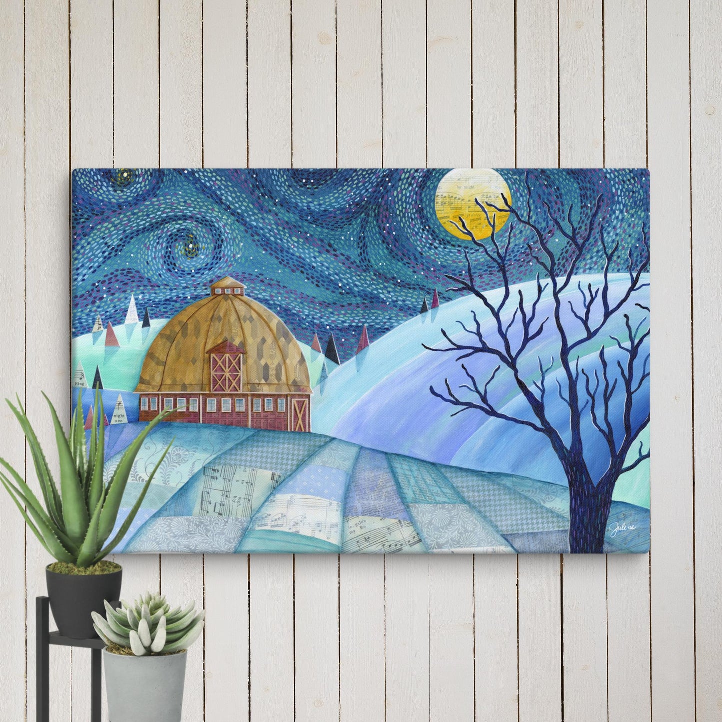 Dolce Notte sul Palouse Printed Canvas