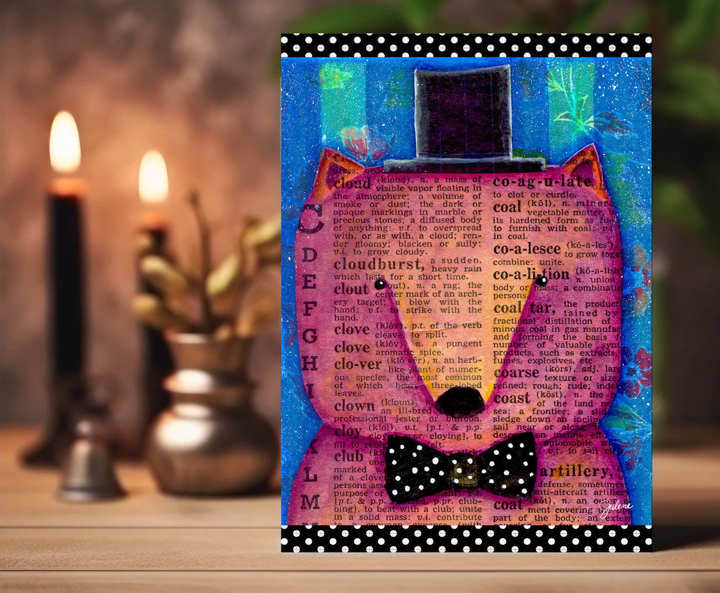 Dapper Bear greeting card