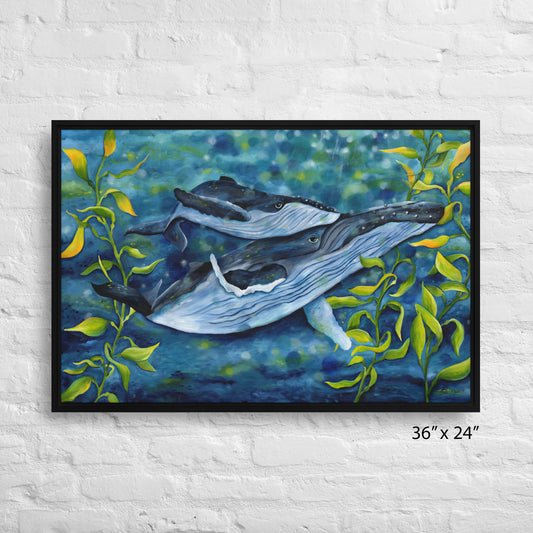 My Heart Song - framed printed canvas