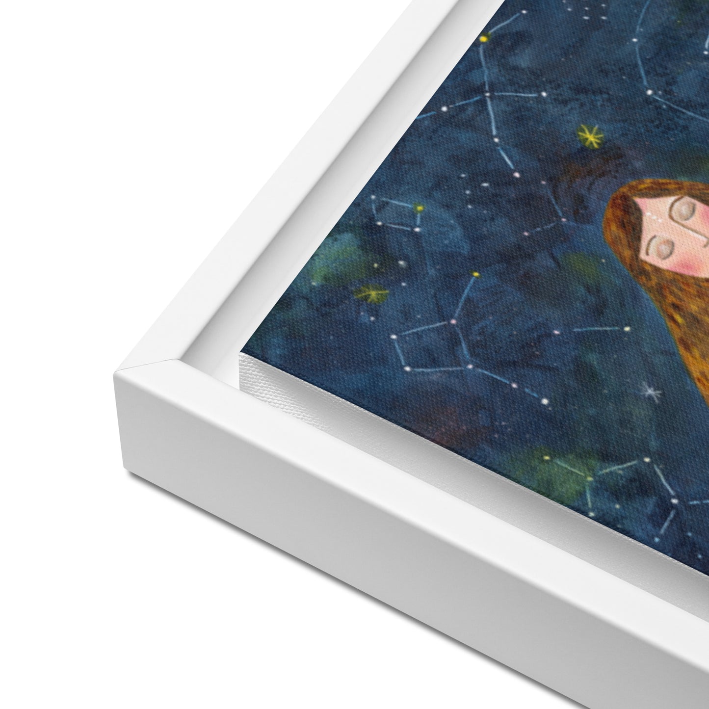 Constellation Harbor - framed printed canvas