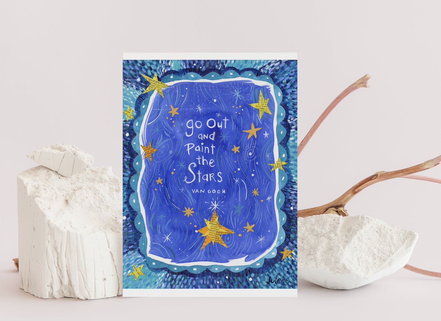 Paint the Stars greeting card