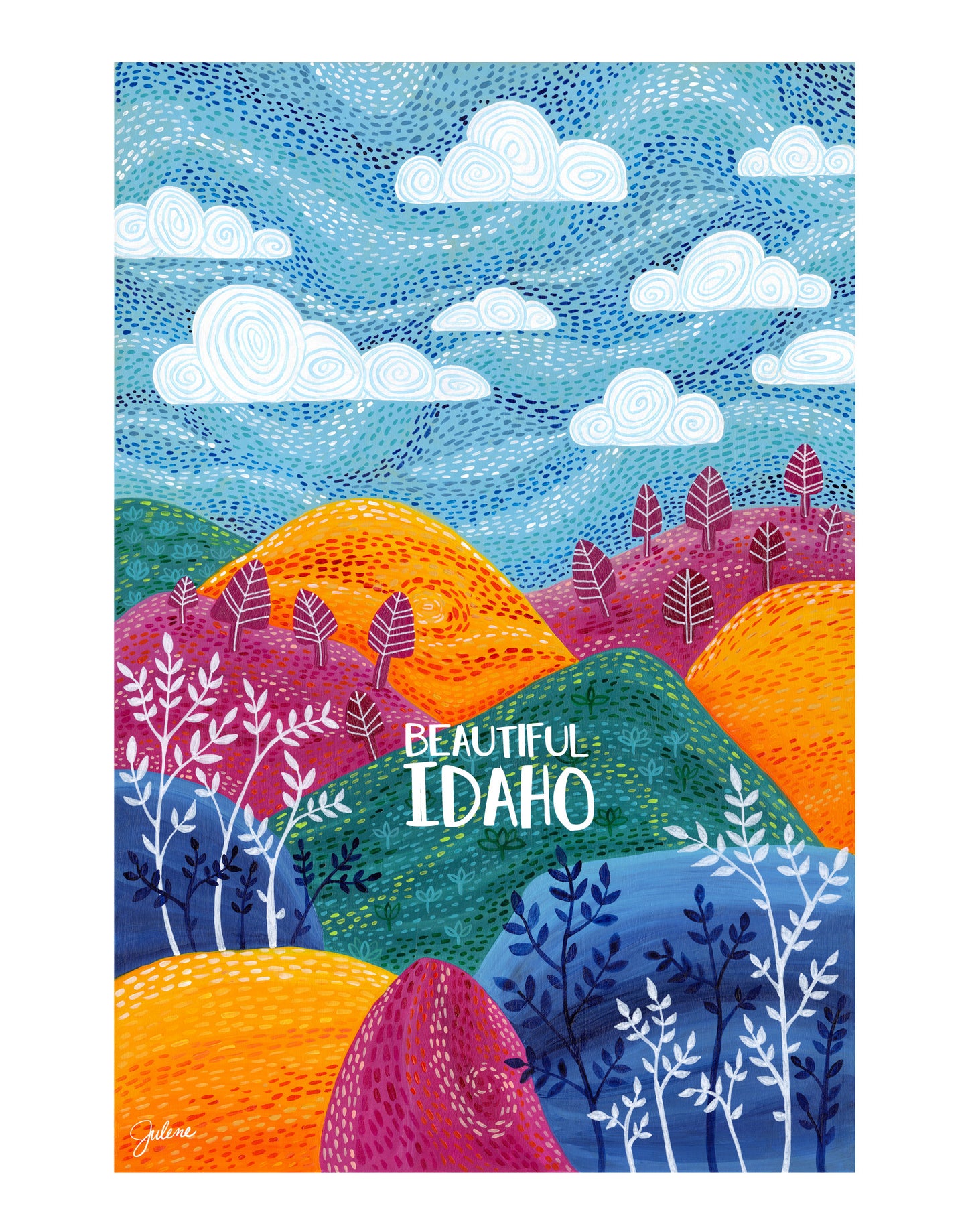 Beautiful Idaho Symphony Hills - print