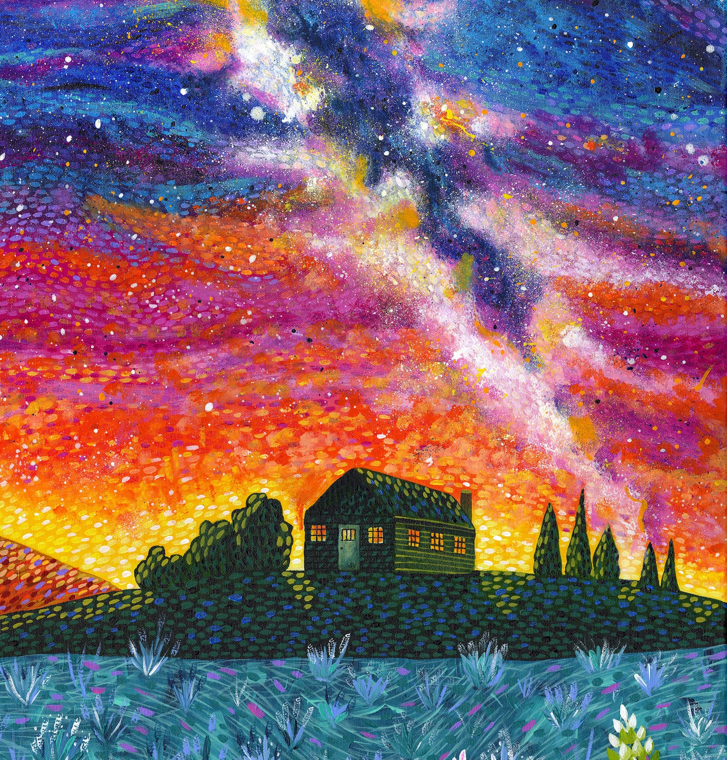 Lupine Milky Way - print
