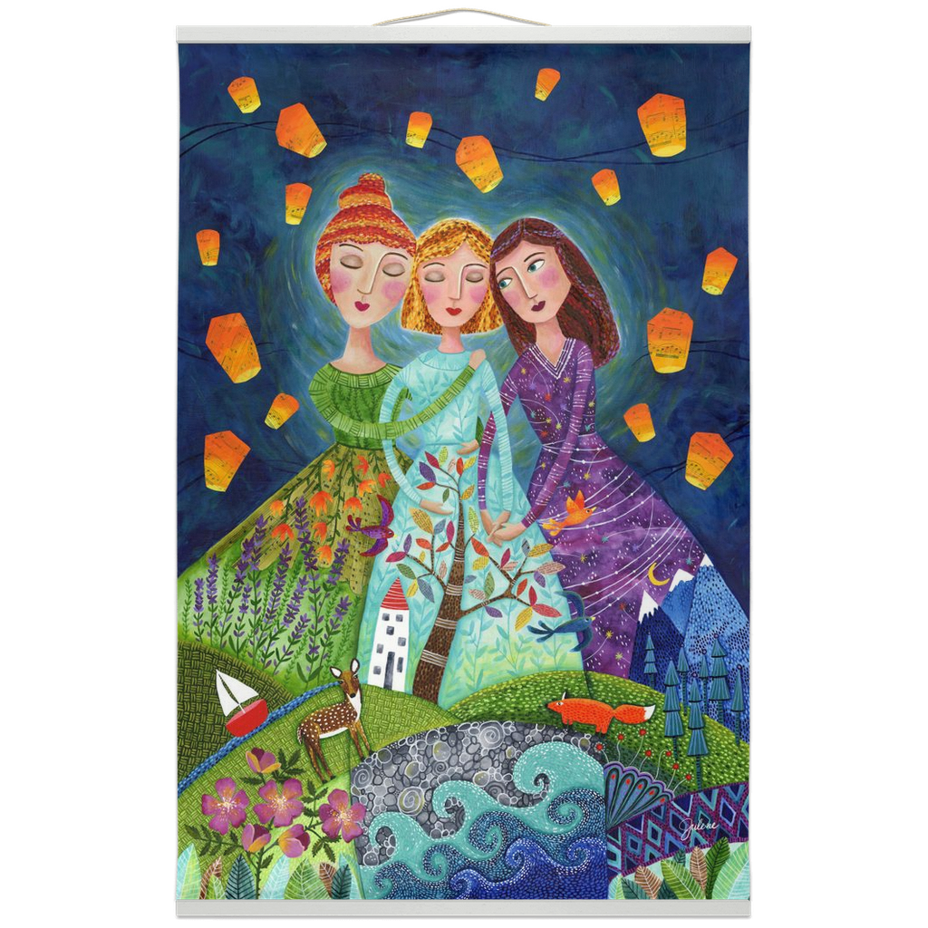 Unfolding Strength Hanging Canvas Banner