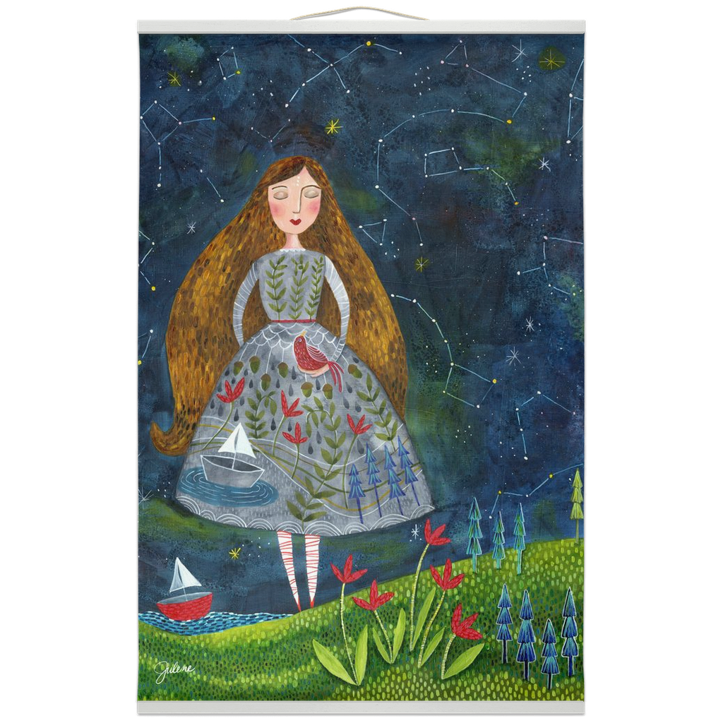 Constellation Harbor Hanging Canvas Banner