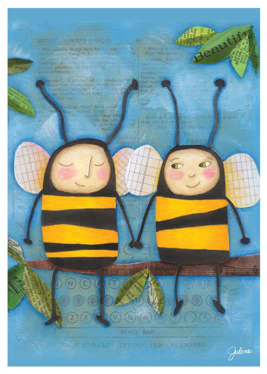 Bee Friends greeting card