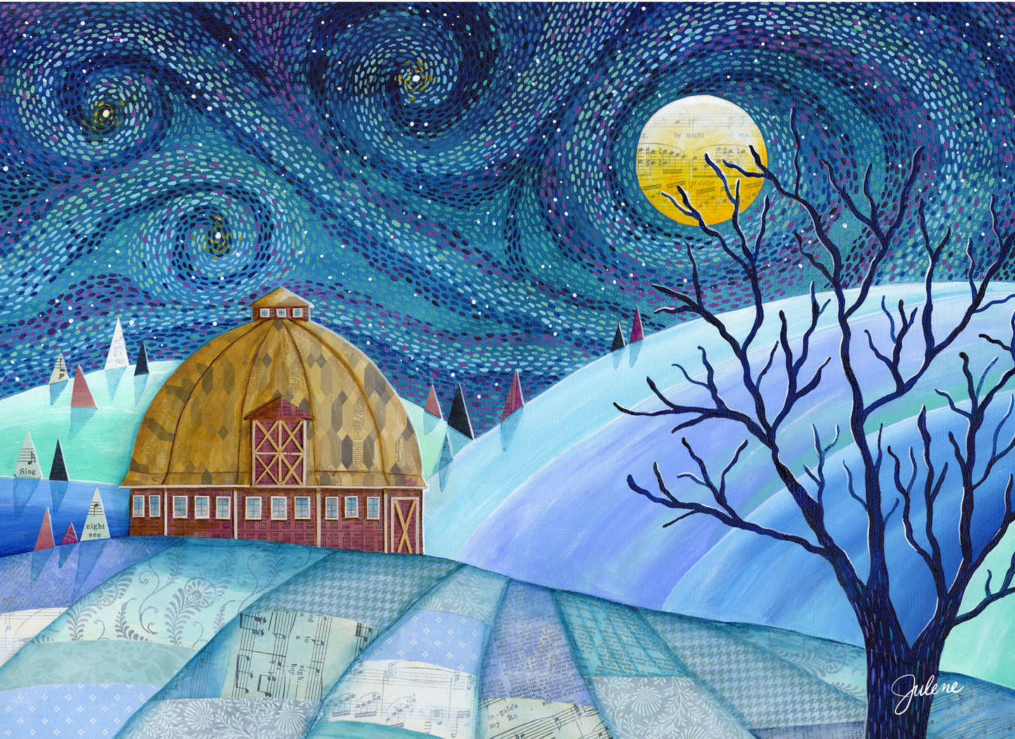 Dolce Notte sul Palouse greeting card