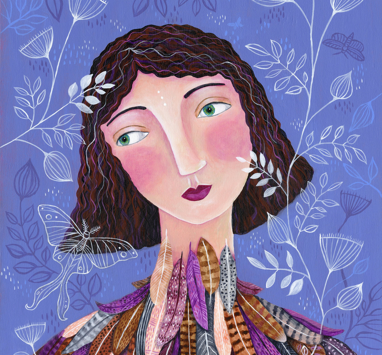 Feathers & Moths - print