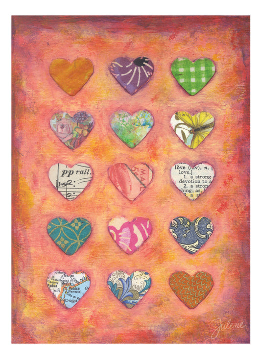 Hearts! greeting card