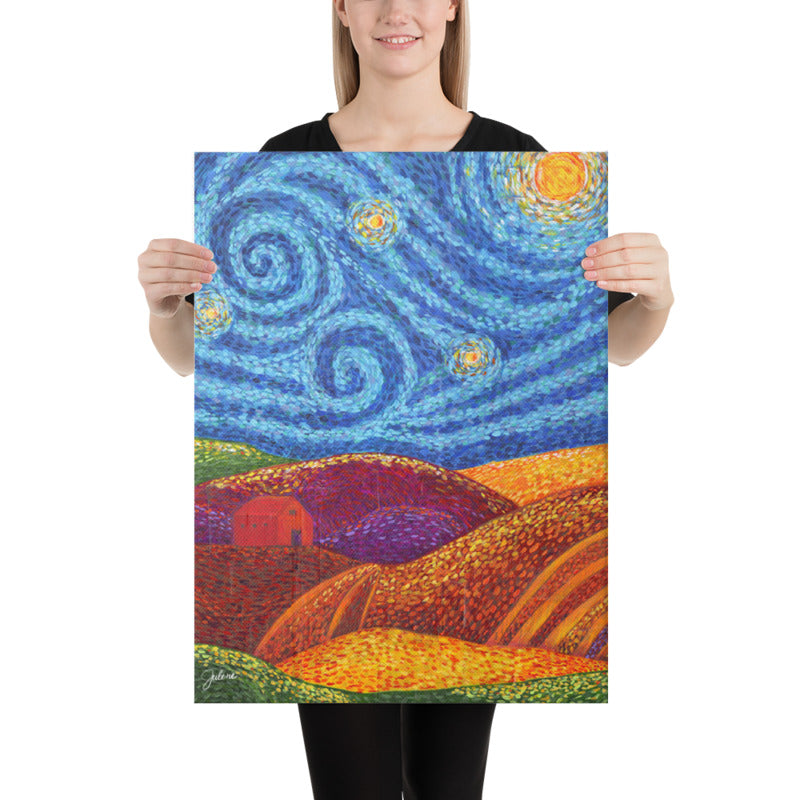 Grounding Hills Printed Canvas
