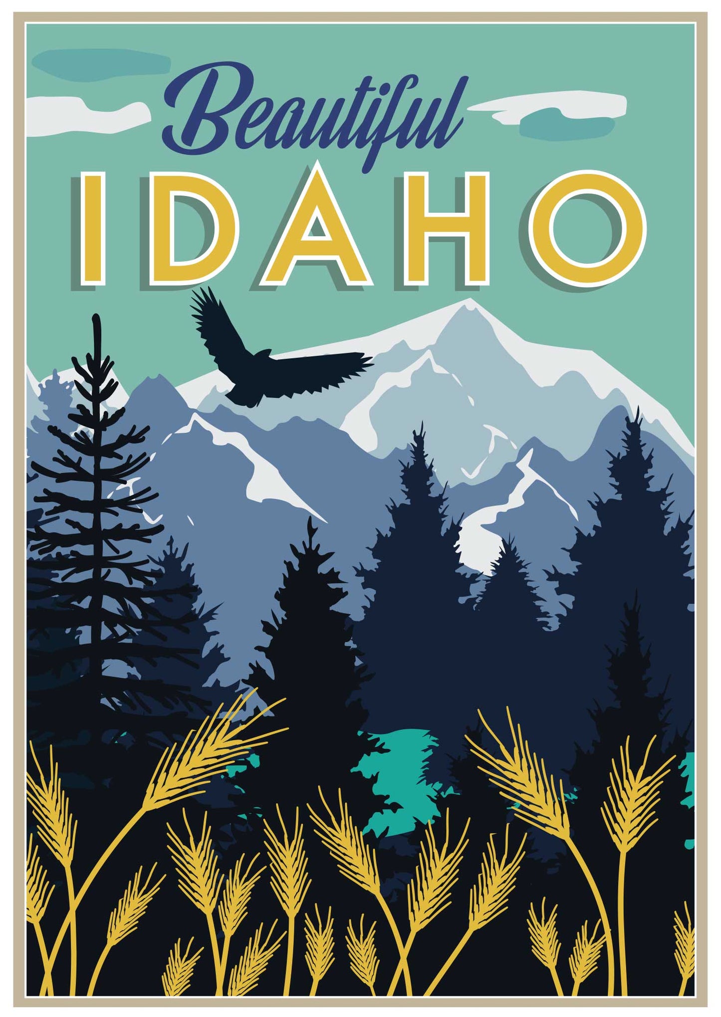 Beautiful Idaho greeting card