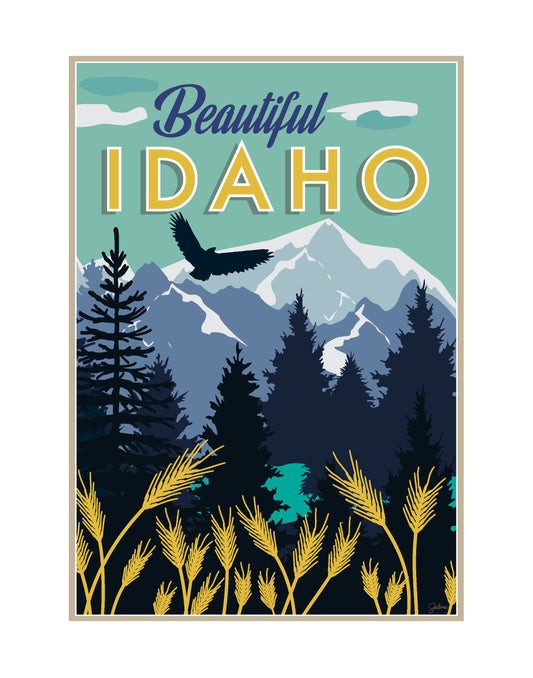 Beautiful Idaho - print
