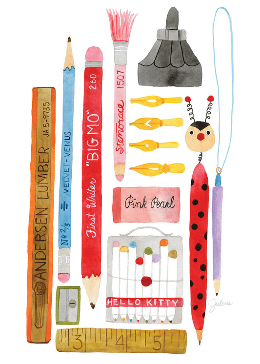 Pencil Collection greeting card