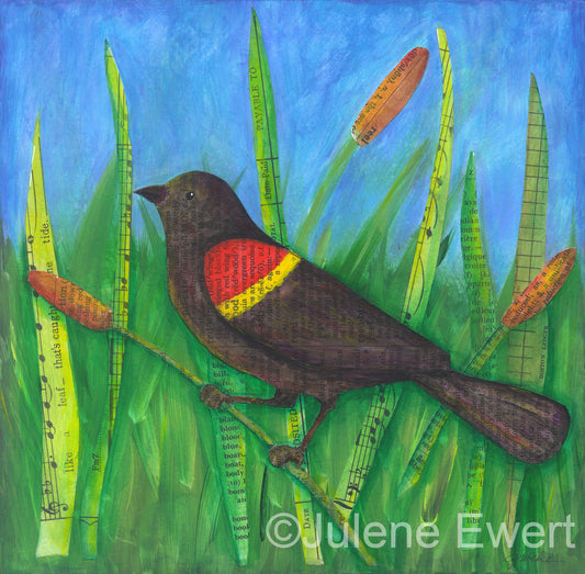 Red Wing Black Bird Sings - Print