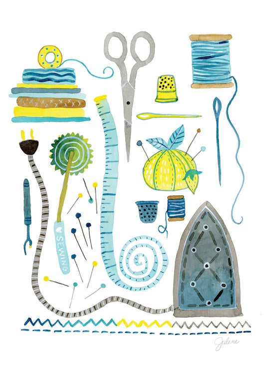 Sewing Supplies greeting card