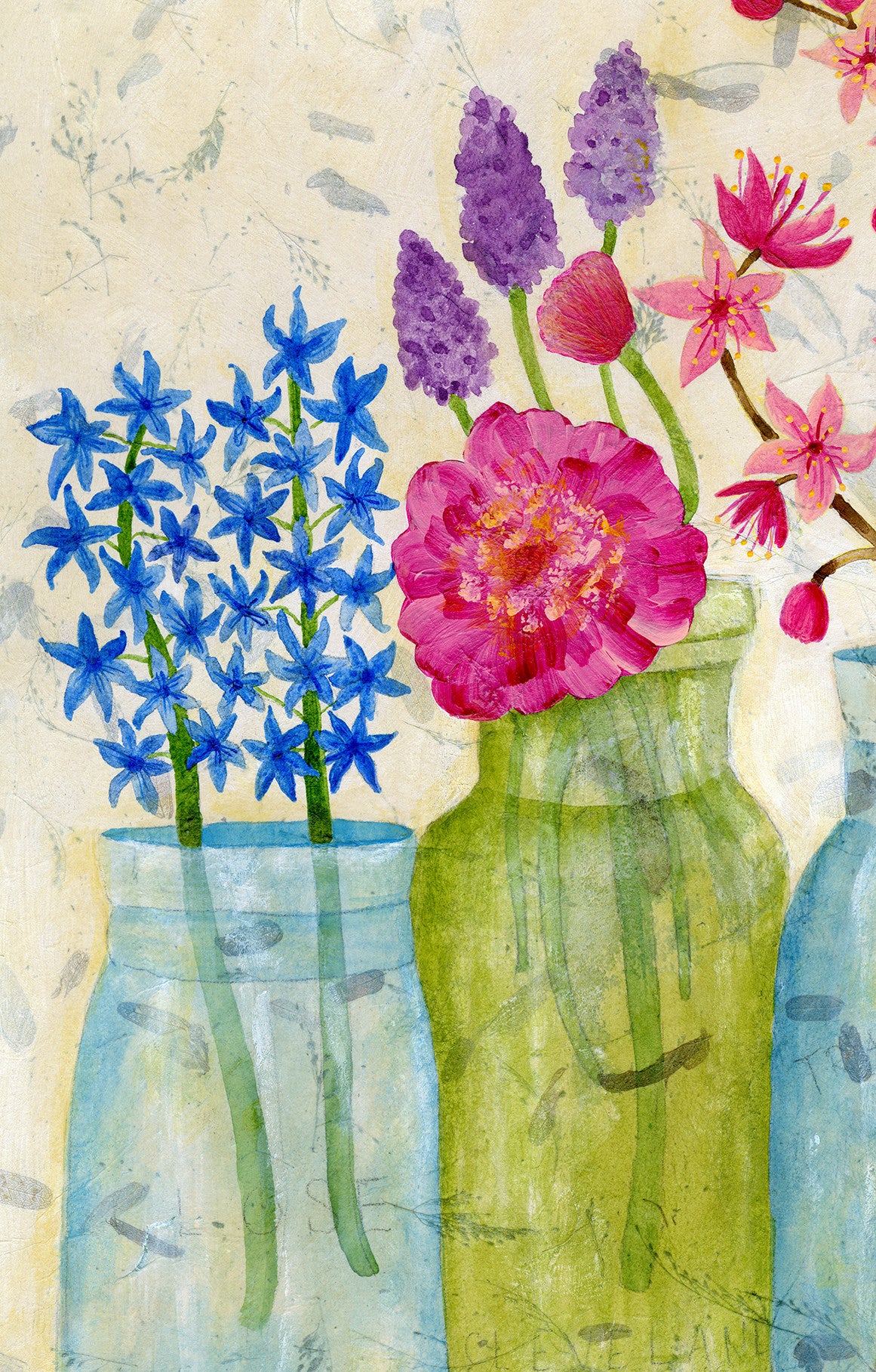 Spring Flowers in Mason Jars - Print