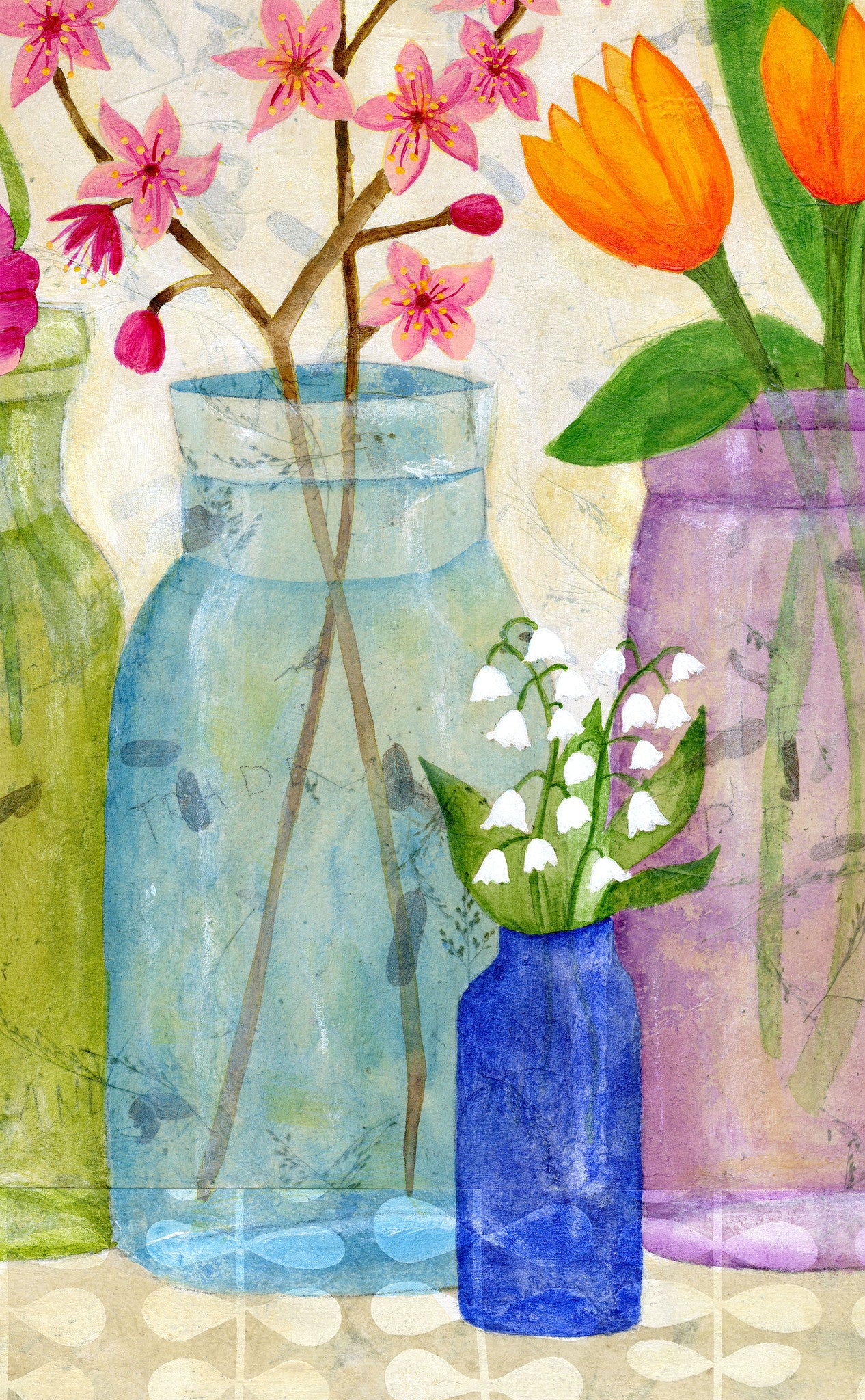 Spring Flowers in Mason Jars - Print