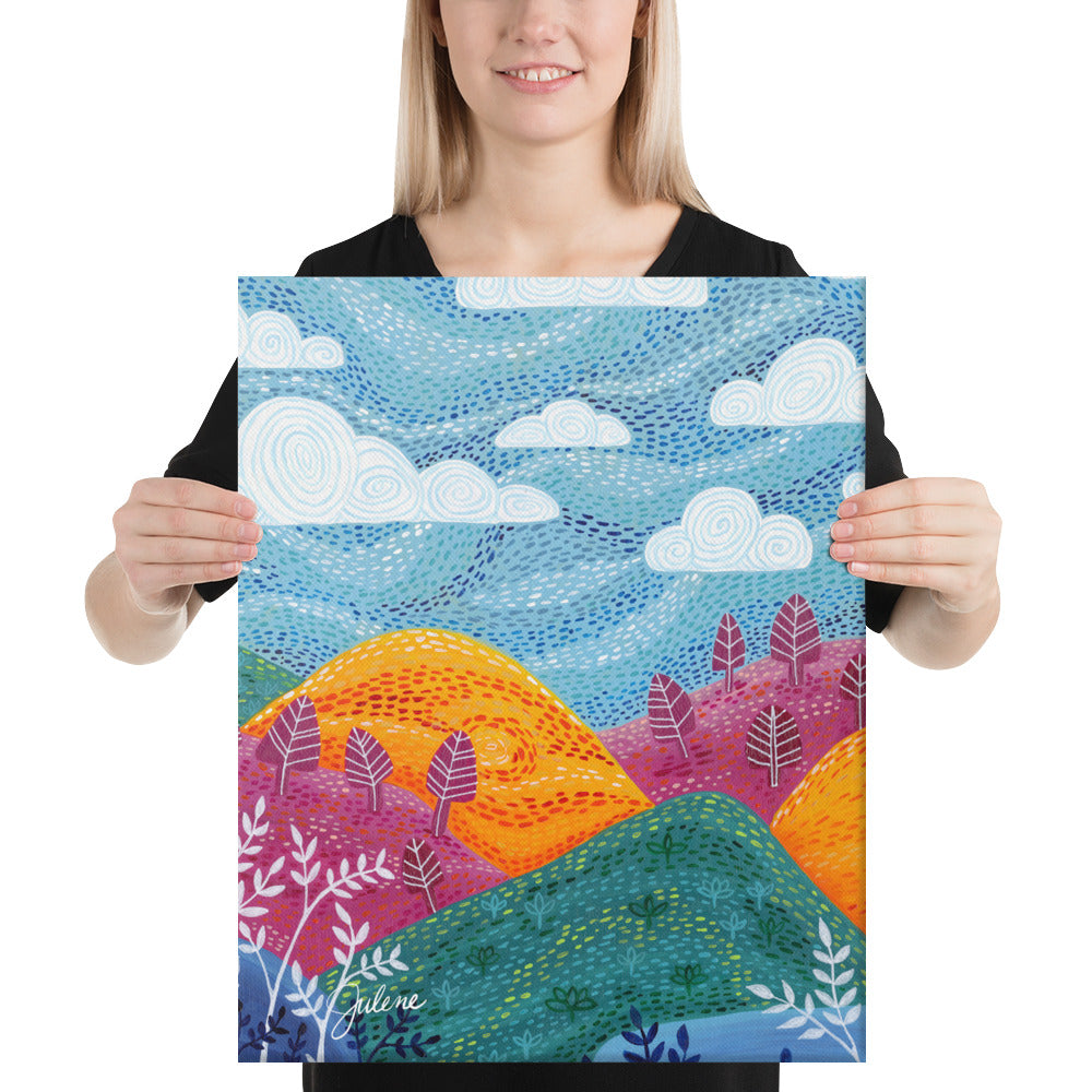 Symphony Hills Printed Canvas