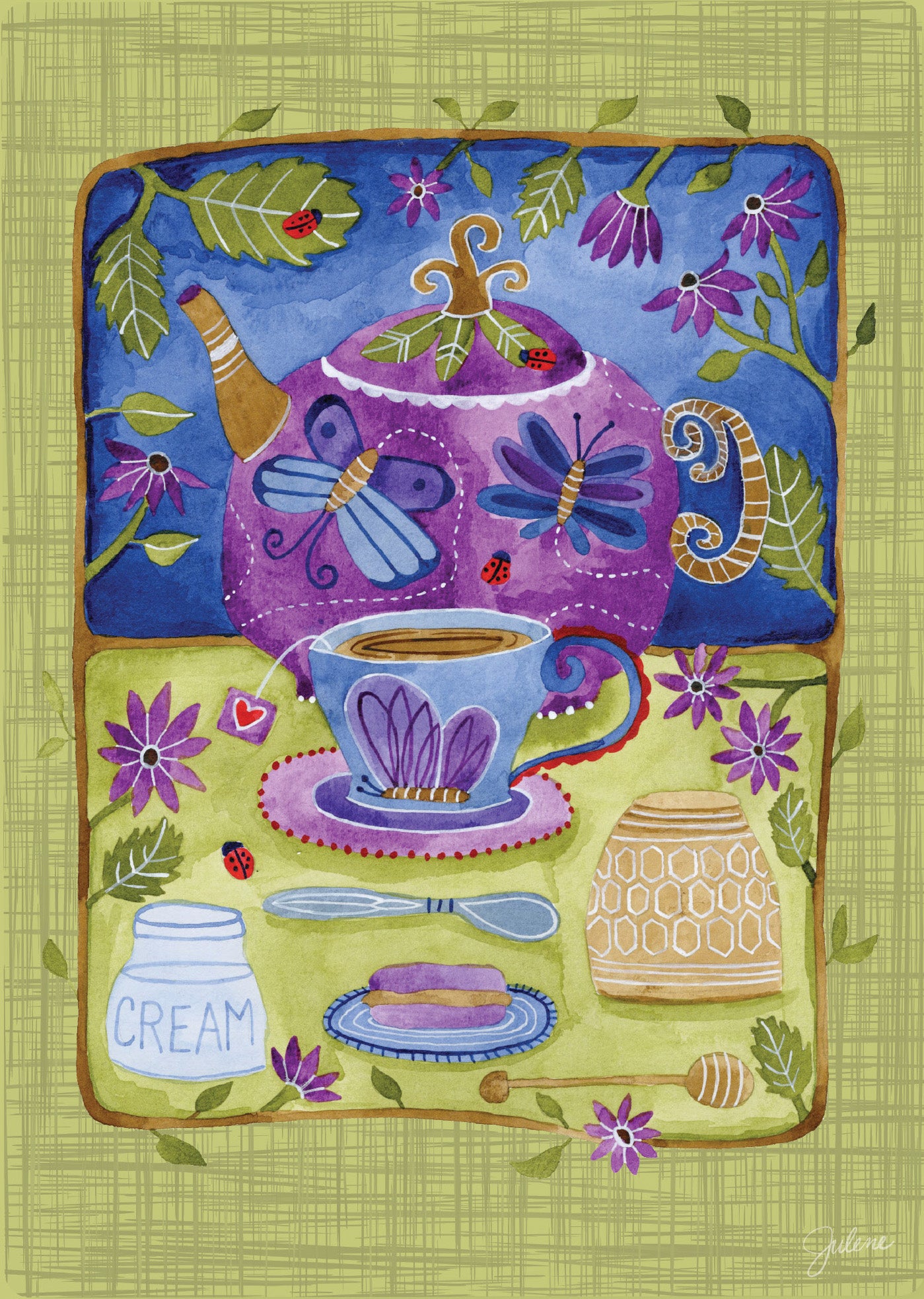 Tea Time greeting card