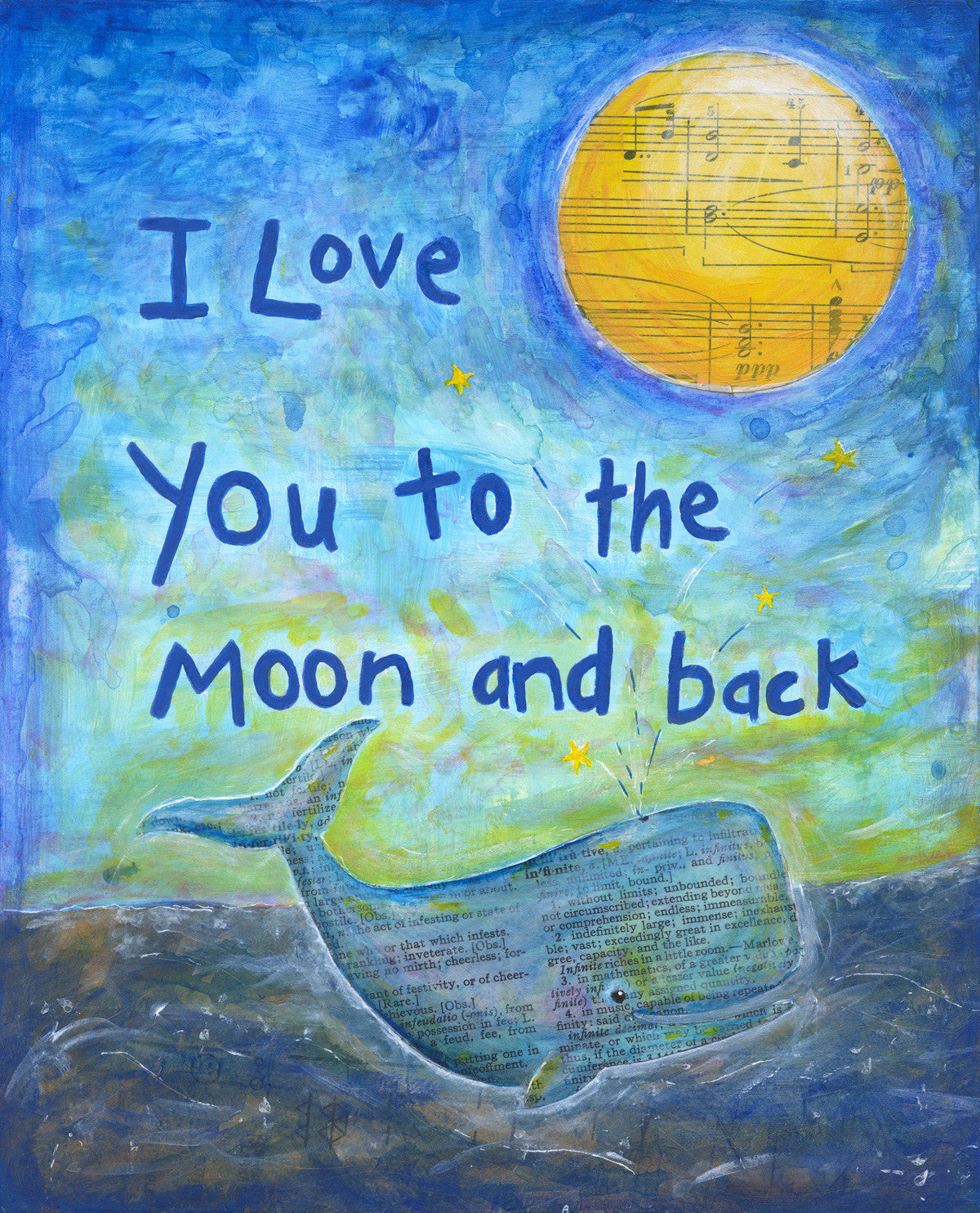 Love You to the Moon - Print