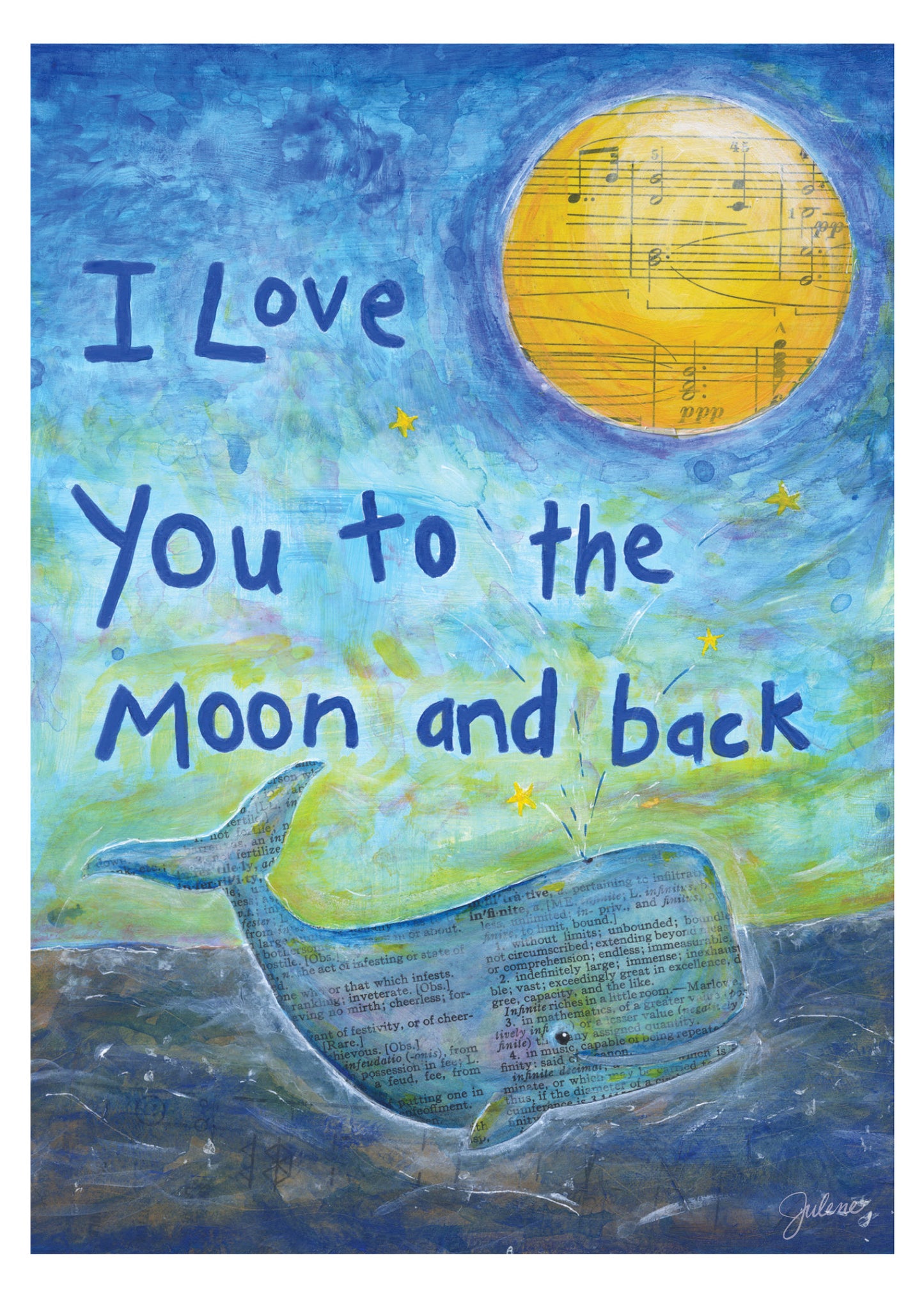 Love You to the Moon greeting card