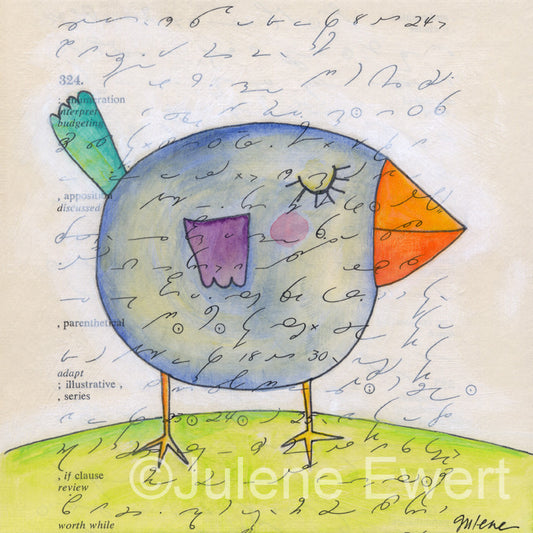 chubby bird - Print