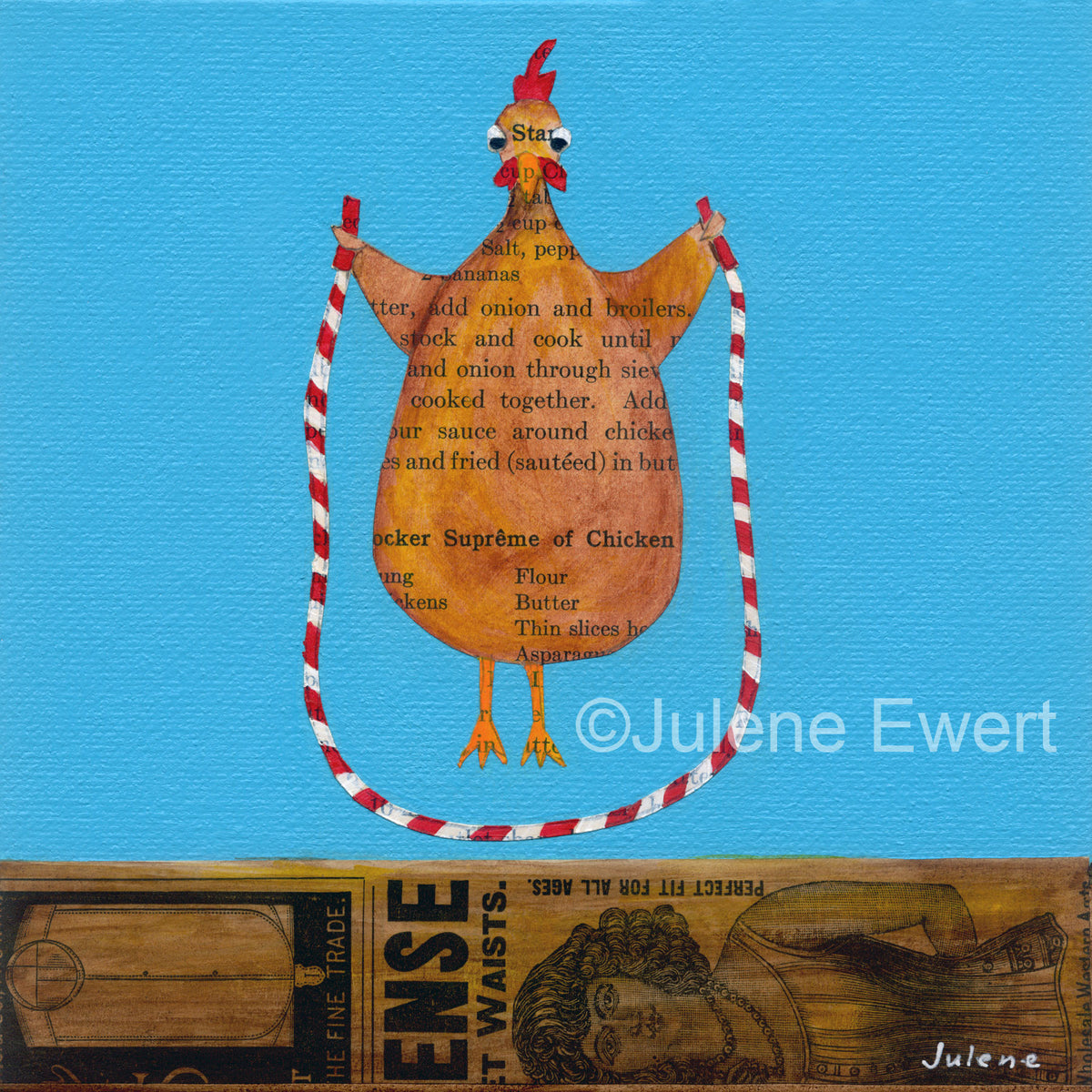 Chicken Roping Jump Roping Chicken - Print – Julene Ewert