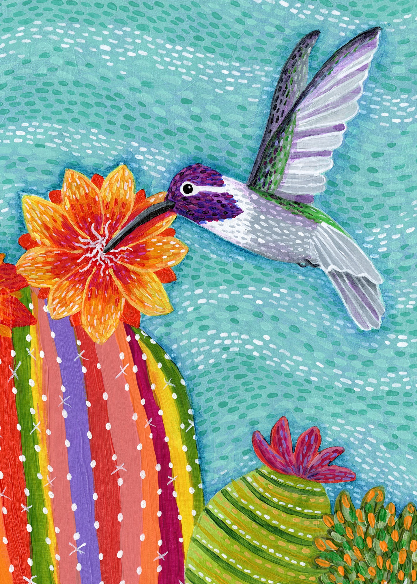 Costa Hummingbird greeting card