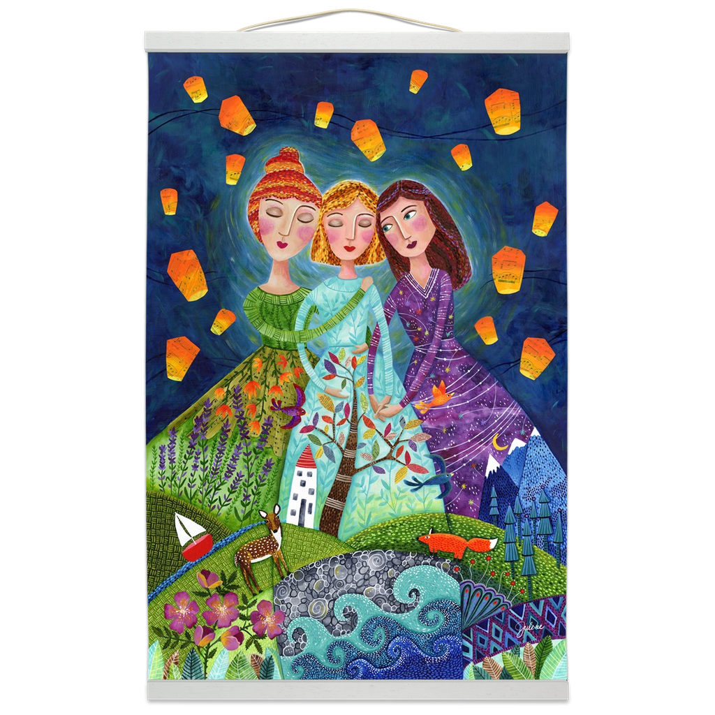 Unfolding Strength Hanging Canvas Banner