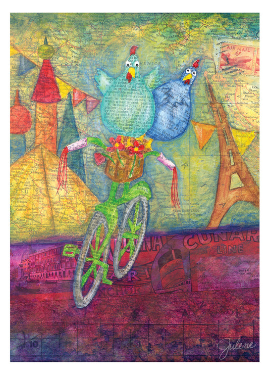 Explore the Unknown Chicken Friends greeting card