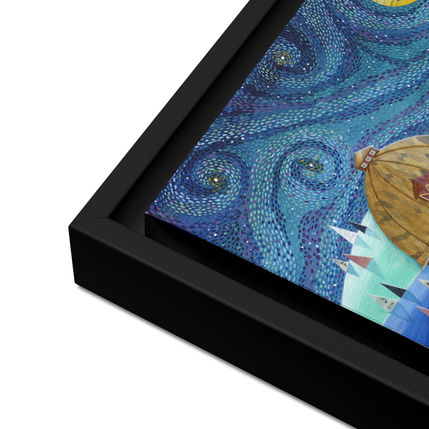 Dolce Notte sul Palouse - framed printed canvas