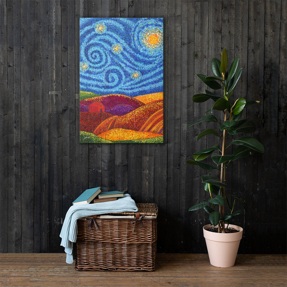 Grounding Hills Printed Canvas