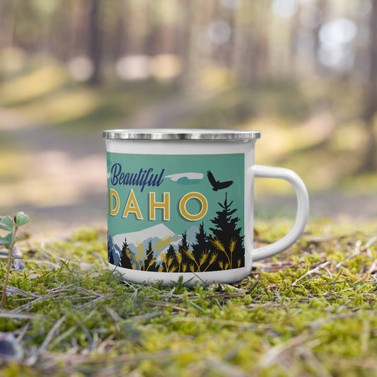 Beautiful Idaho Enamel Mug