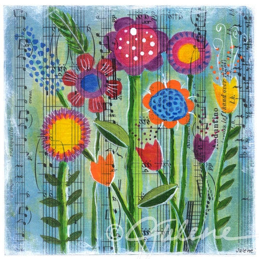 Musical Flowers - Print