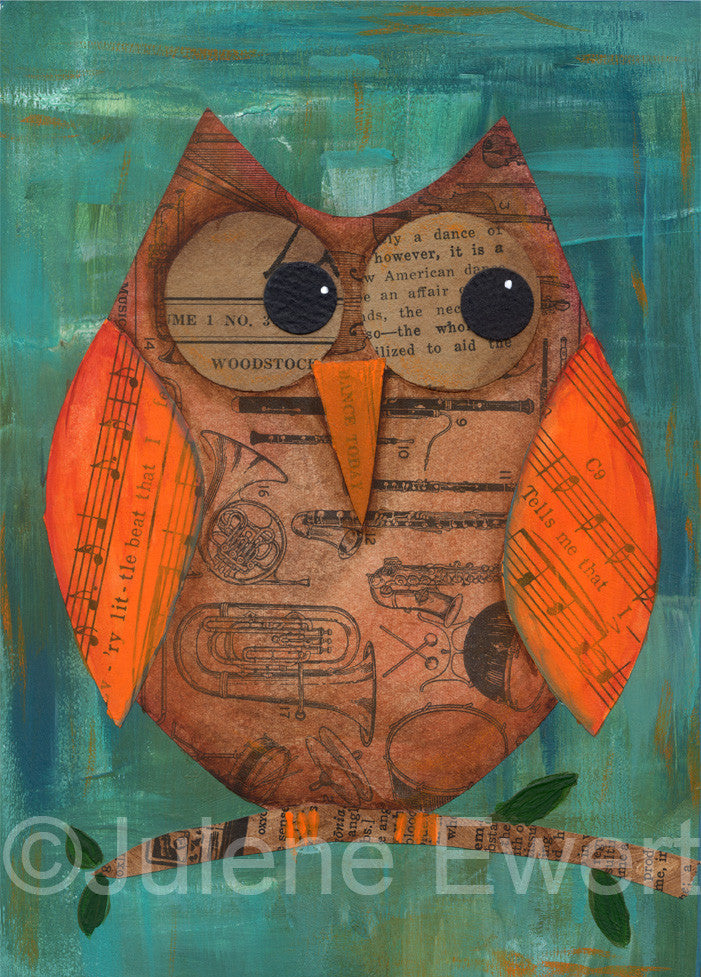 Owl Music - print