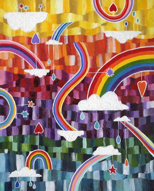 rainbow magic realm greeting card