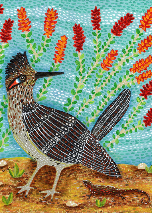 Roadrunner greeting card
