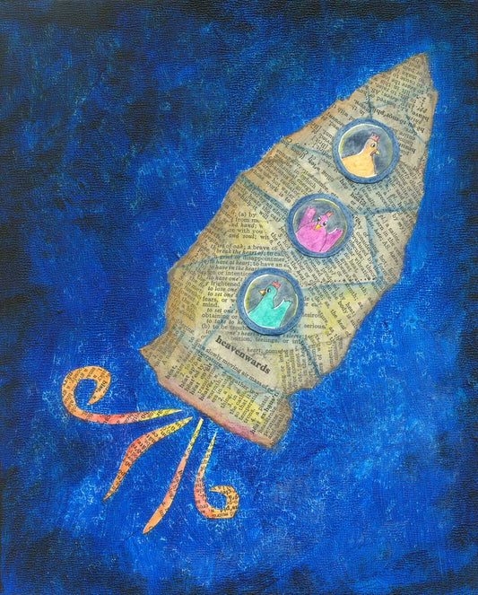 Chickens In Space - Print