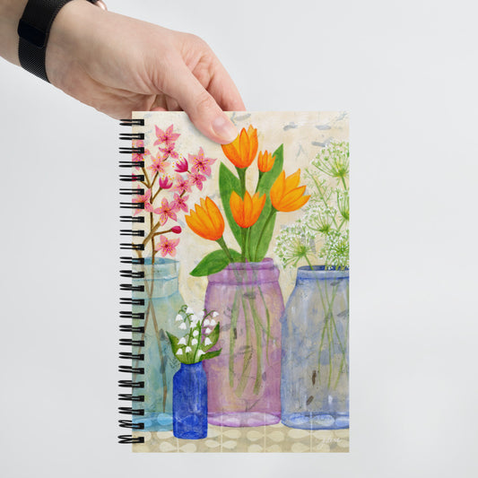 Spring Flowers Spiral notebook - book
